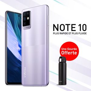 Infinix NOTE 10 - 4G - 48MP- 64Go + 4Go - Violet + Gadget Offert - Garantie 12 Mois